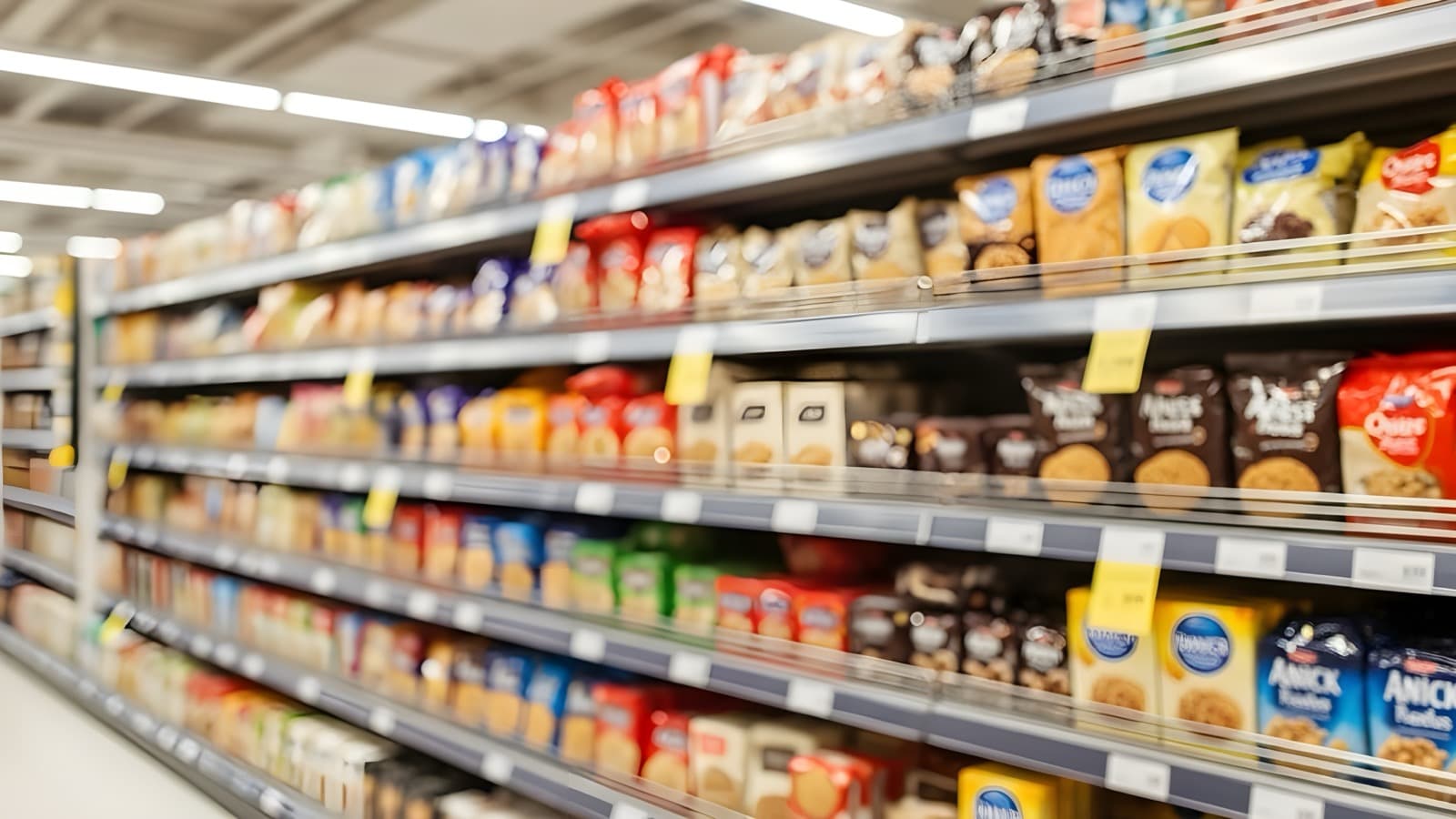 Convenience store shelves